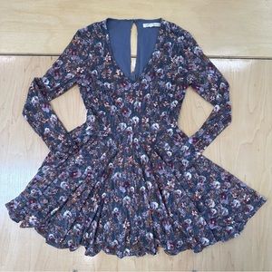 Rewind Women’s Floral Dress - Long Sleeve - Size: Small